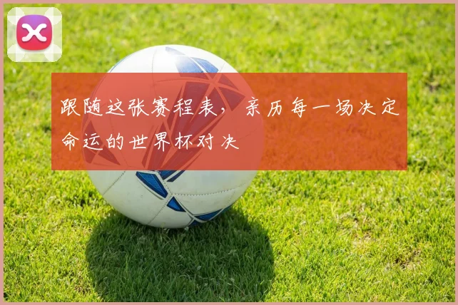 跟随这张赛程表，亲历每一场决定命运的世界杯对决